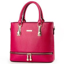 Load image into Gallery viewer, Fashion Women Handbag With Dolls 9 Grid Splicing Hand Bags Ladies Top-Handle Bag Zipper Hasp Clutch  New Totes