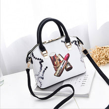 Load image into Gallery viewer, Fashion Women Handbag With Dolls 9 Grid Splicing Hand Bags Ladies Top-Handle Bag Zipper Hasp Clutch  New Totes