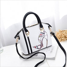 Load image into Gallery viewer, Fashion Women Handbag With Dolls 9 Grid Splicing Hand Bags Ladies Top-Handle Bag Zipper Hasp Clutch  New Totes