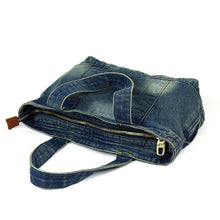 Load image into Gallery viewer, Women Casually matched bags  Casual Denim Bags Female Jeans Hand Bags  Design Women High capacity Tote Bag