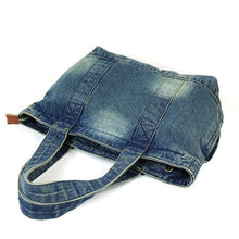 Load image into Gallery viewer, Women Casually matched bags  Casual Denim Bags Female Jeans Hand Bags  Design Women High capacity Tote Bag