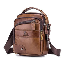 Load image into Gallery viewer, 2019 Brands Genuine Cow Leather Messenger Bag Men Handbag Chest Crossbody Shoulder Bag Tas Business Small Male Bolsas Sac Black